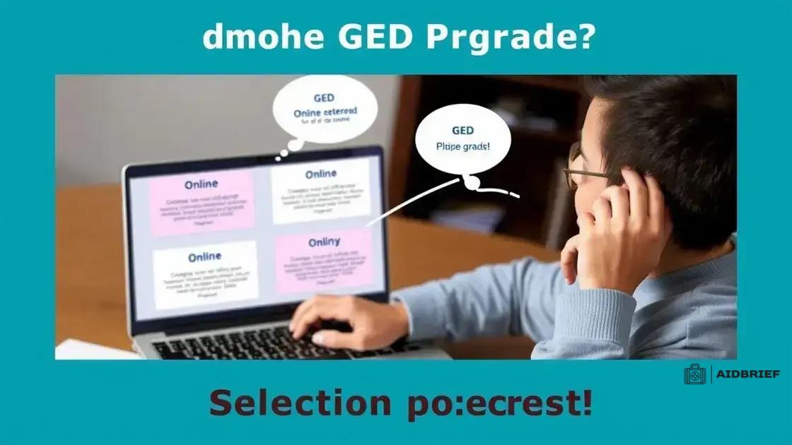 Selecting the right online GED program