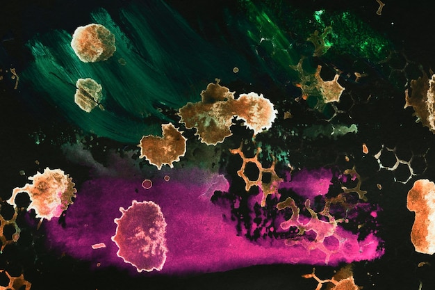 A microscopic view of a diverse and thriving gut microbiome, showcasing various types of bacteria in different shapes and colors within the intestinal environment. The image is sharp and scientifically accurate, emphasizing the complexity and importance of a healthy gut ecosystem.