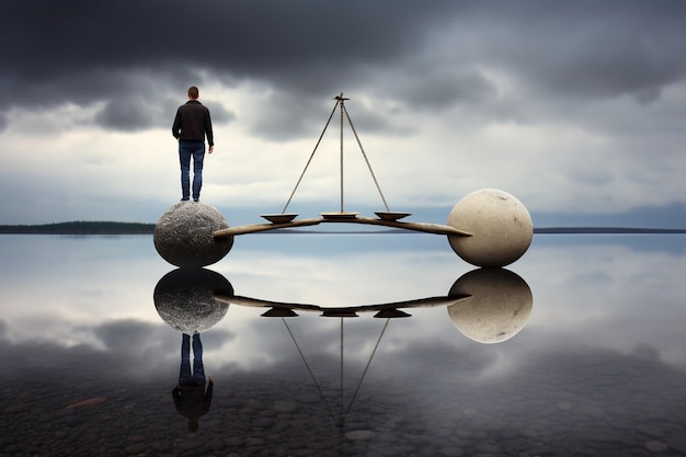 A split image showing two contrasting lifestyles: one side depicts a person enjoying a balanced meal with family, while the other side shows a person rigidly adhering to a strict intermittent fasting schedule alone. This illustrates the importance of balance and social connection in dietary choices.