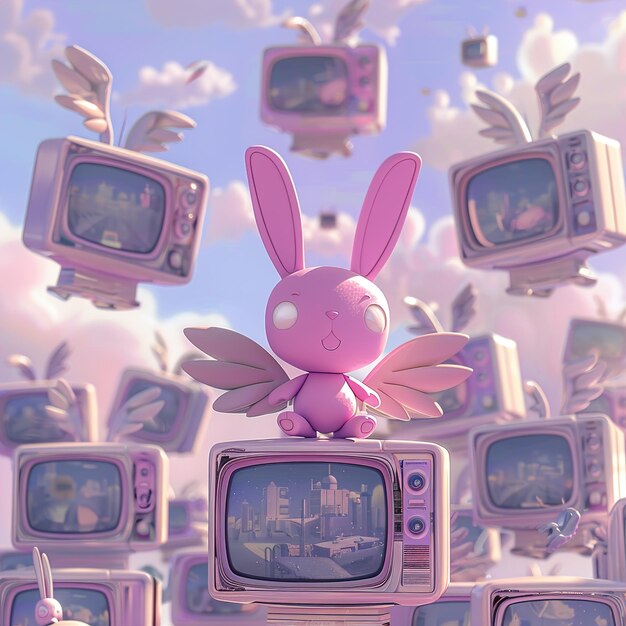 A split screen showing the progression of home entertainment: on one side, a vintage television set with rabbit ears; on the other, a sleek smart TV with access to multiple streaming apps.