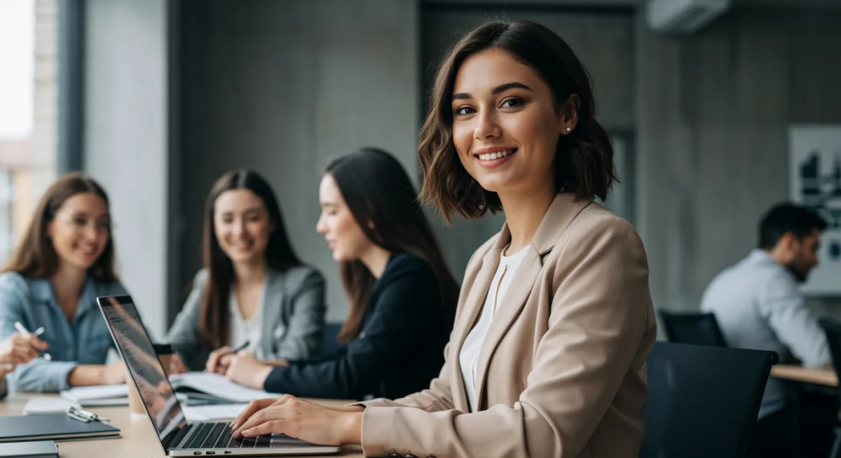 Woman finding career success after online training