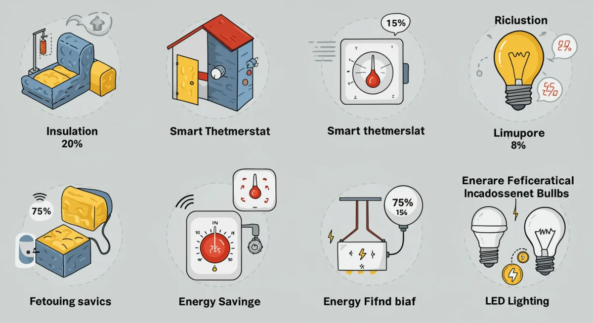 Infographic of household energy-saving tips