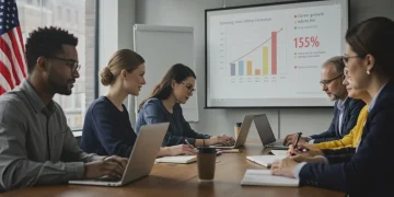 Adults learning in a free government training program, aiming for career advancement and salary boost.