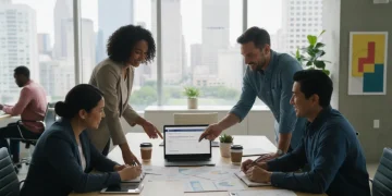 Small business owners collaborating on federal grant applications in 2026