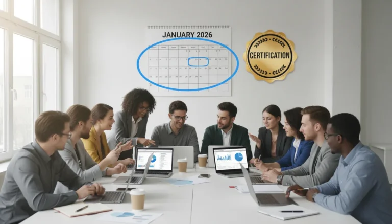 Professionals learning free digital marketing certifications with 2026 deadline