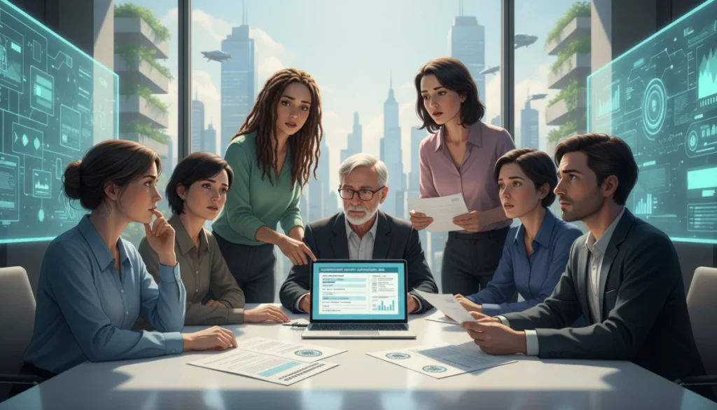 Individuals reviewing unemployment benefit application forms and digital resources in 2026
