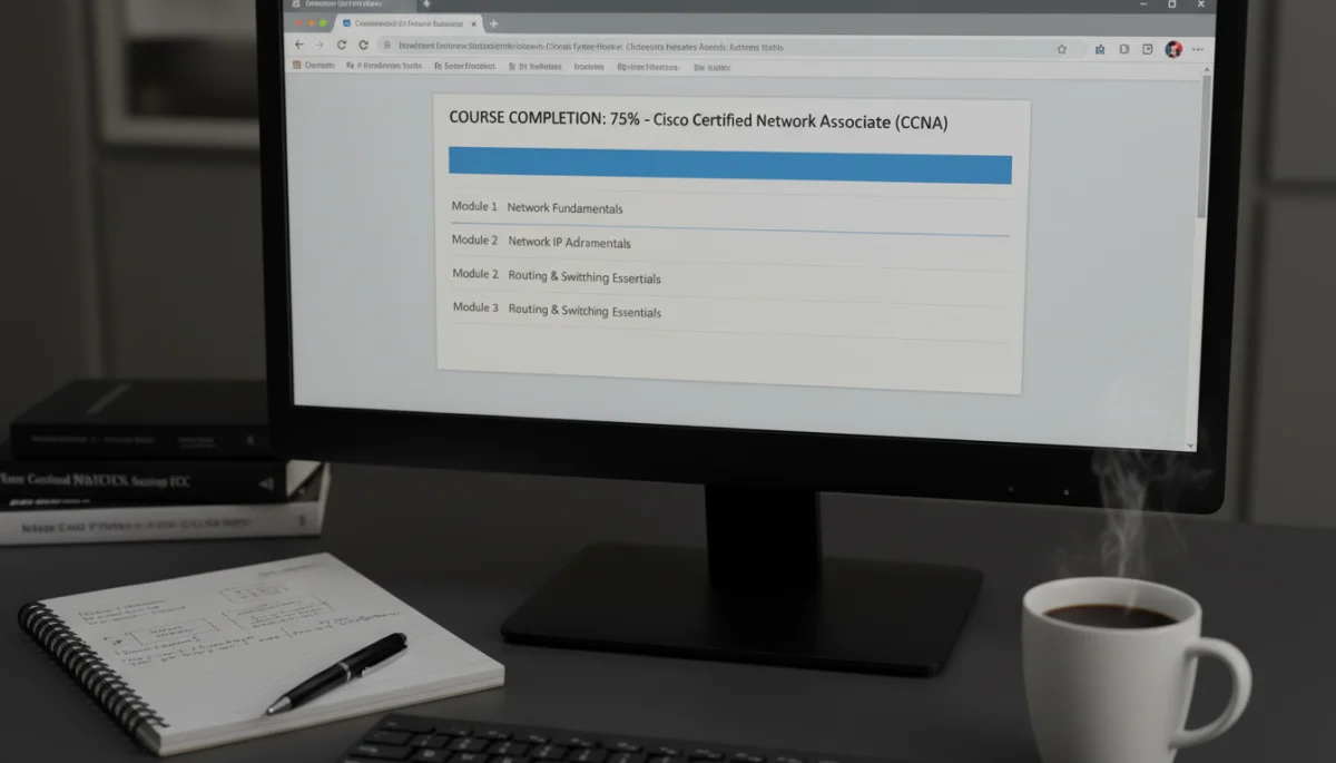 Online learning platform for IT certification studies