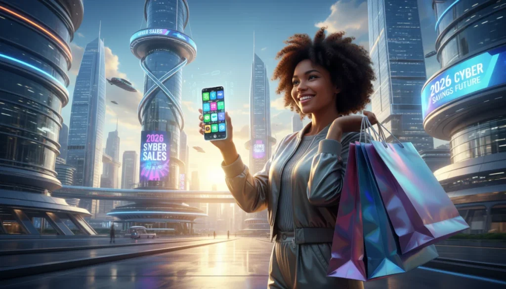 Smart shopper combining discount methods on smartphone for savings