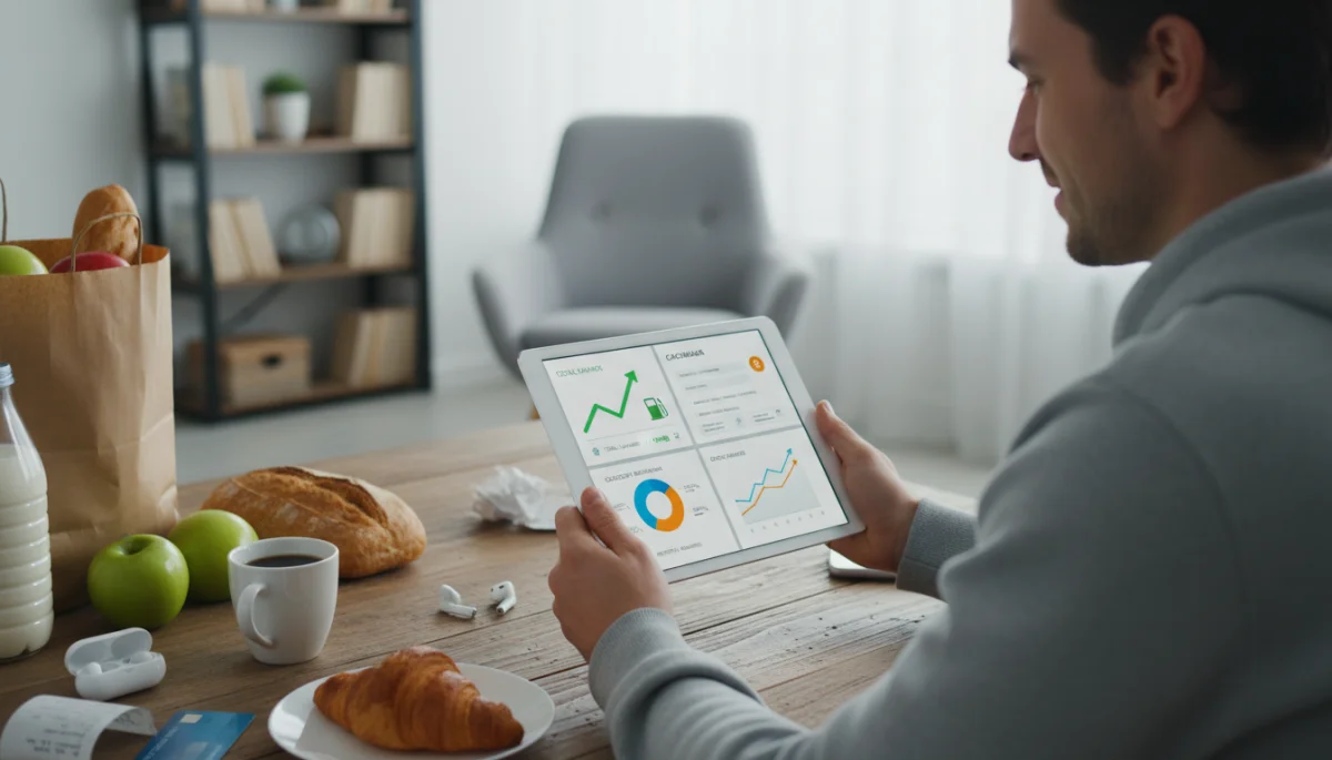 Individual comparing cashback app interfaces for optimal savings strategies